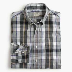 New J Crew Secret Wash Heather Poplin Shirt